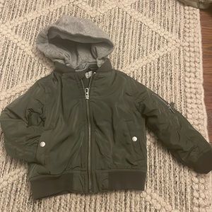 2T H&M Toddler Bomber Jacket-Velcro Hood